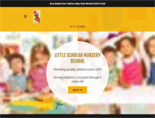 Tablet Screenshot of littlescholar.org